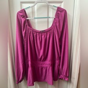 Lane Bryant peplum top NWOT